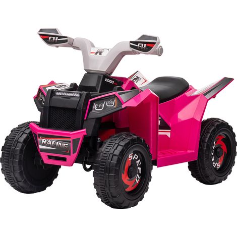 Quad elettrico fuoristrada per bambini 70 x 41,5 x 48,5 cm autonomia 50 minuti sedile comodo design in PP rosa 210000542