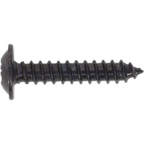 Sealey BST3519 Self-Tapping Pozi Flanged Head Screw 3.5 x 19mm, Black - Pack of 100