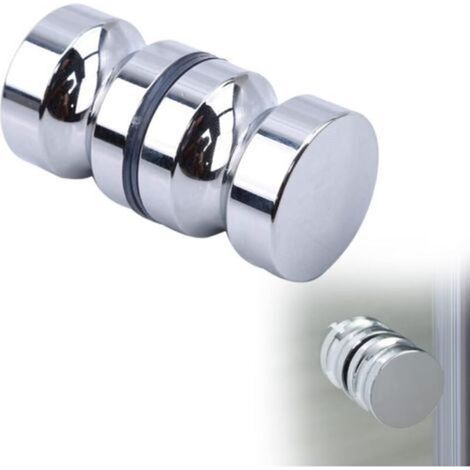 Shower Door Handles, Round Shower Door Knob, Sliding Shower Door Handle, Round Stainless Steel Door Handle, Door Knob (1/5)