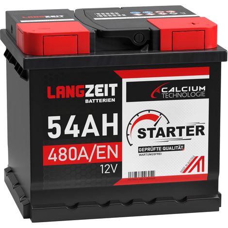 Langzeit Starter Autobatterie 54Ah 12V