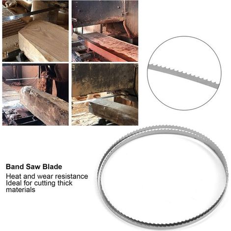 Lame pour scie à ruban 1400mm x 6.35mm – Acier à ressort au carbone SK5 – 6 dents par pouce pour coupe nette – Compatible avec scies à ruban (1/4)