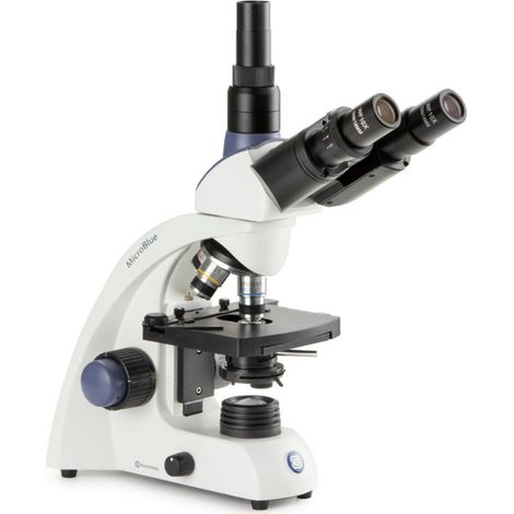 Microscope trinoculaire MicroBlue - Platine x-y - 4x/10x/40x/100x