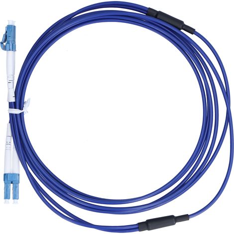 Glasfaser-Patchkabel, armiert, Singlemode, 2-adrig, LC/UPC-LC/UPC, blau, 3 Meter (1/5)