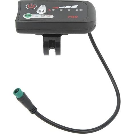 Panneau d'affichage LED de puissance pour vélo électrique, avec connecteur mâle 5 broches étanche pour guidon de 22,2 mm, 36 V. (1/5)