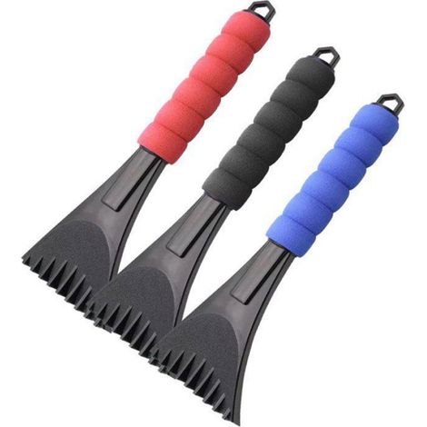 Dégivreur Pare-Brise - EVA ABS - Pour Voiture Hiver - 3 Pièces - Noir Bleu Rouge (1/4)