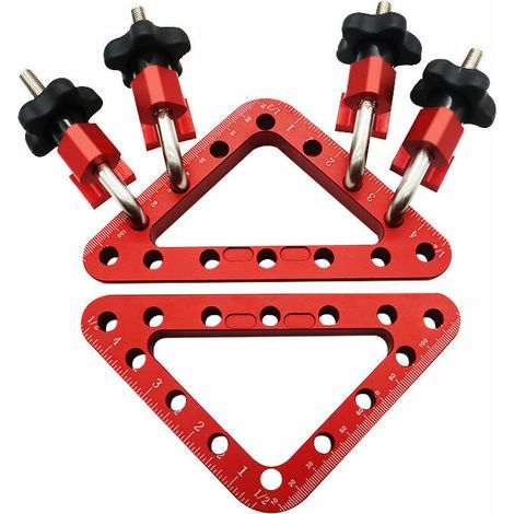 Aluminum Alloy Jigsaw Positioning Ruler, Installation Clip, Woodworking Ruler, Thumb Bend Ruler Measuring Tool, Support Aid Positioning Tool (1/5)