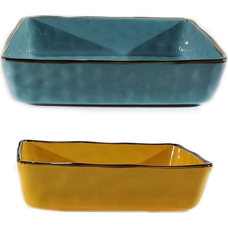 Pirofila teglia da forno Rettangolare per tavolo cucina a servire in ceramica set da 2 (1/5)