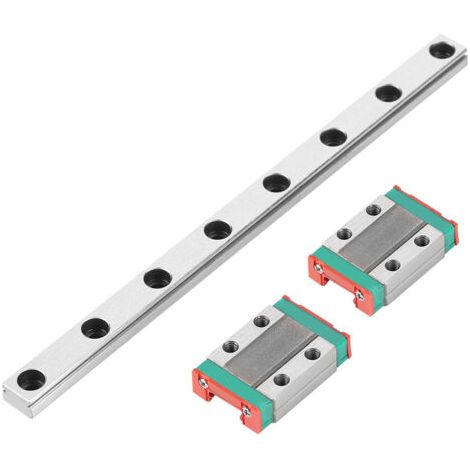 Rail de guidage linéaire MGN9B de 150 mm de diamètre et de 9 mm de largeur, avec 2 blocs de rail MGN9B.
