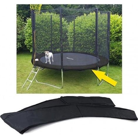 Cubierta protectora de borde de trampolín - 366 cm de diámetro - negro