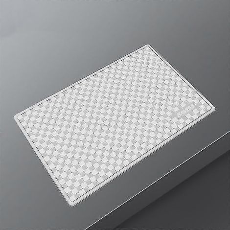 Tapis de tableau de bord de voiture Baviss B-006 28 x 18 cm en PU, antidérapant et adhésif, pour porte-clés de téléphone, taille L - Transparent (1/5)
