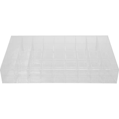 Range-lèvres en acrylique transparent, coffret de rangement pour maquillage, organiseur de rouges à lèvres, porte-cosmétiques en plastique (1/5)