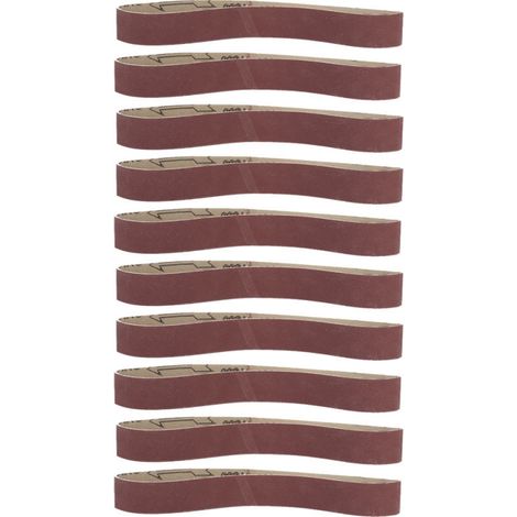 Beyamis 10 bandes abrasives en alumine pour ponçage, meulage et polissage, 53330 (grain 600)