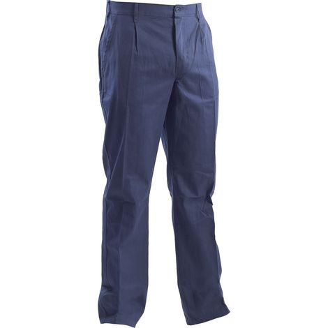 Pantaloni Da Lavoro in Cotone Massaua Blue 54