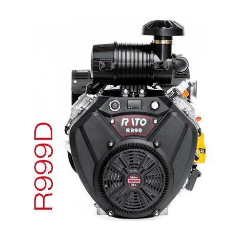 Kompletter RATO R999D Motor zylindrische horizontale Welle 25,4 mm Elektrostart