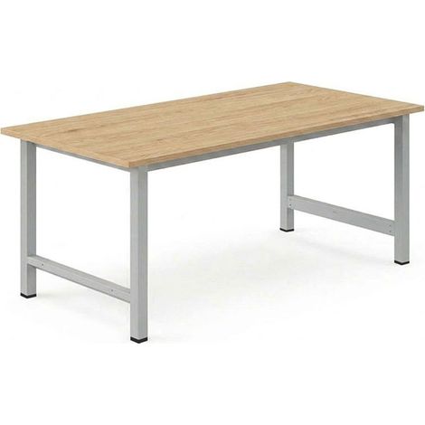 Établi pour atelier - Dim 2000x750x824mm - Gris clair RAL7035 - Charge max 500kg - W010030003-GC (1/5)