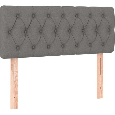 Maison Exclusive - Cabecero de tela gris oscuro 90x7x78/88 cm (1/5)