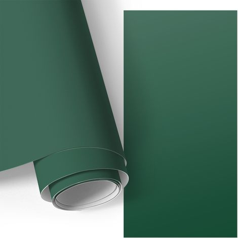 Möbel - Klebefolie - Möbelfolie - abwaschbare und selbstklebende Deko-Folie für Küche - Schrank -Tisch & Fensterbank - Flaschengrün 50x100 cm