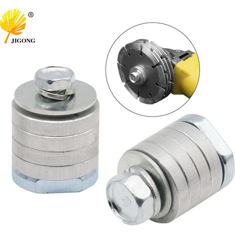 Tête d'adaptation pour meuleuse d'angle en machine à rainurer, tête de conversion rapide type 100/125 pour le rainurage de carreaux, de murs en béton et de travaux de plomberie/électricité. (1/5)