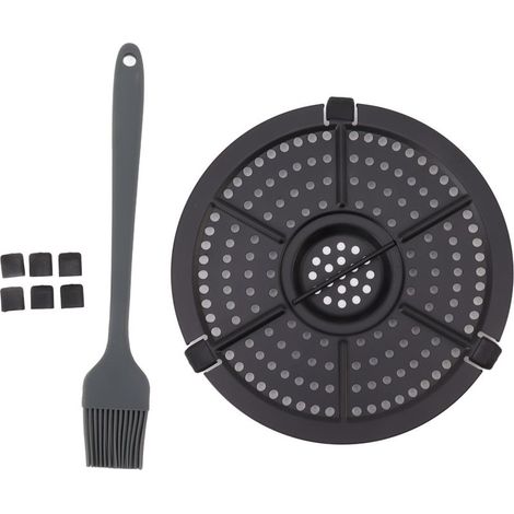 Poêle à frire de rechange de 16 cm en acier inoxydable avec brosse à huile pour la cuisine (1/5)