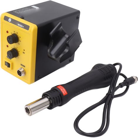 Lötstation mit Druckluftpistole, LED-Anzeige, einstellbarer Luftstrom und Temperatur, EU-Stecker 220 V (1/5)