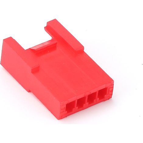 Female automotive connector with plastic shell, loop locking terminal. (1/4)