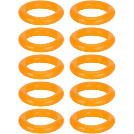 10 Spulenringe, Spulenwickler für Nähmaschinen, Gummiring alter Bauart, Spulenwickler-Reifenring für Nähmaschinen [3,7 cm Außendurchmesser] Nähfüße