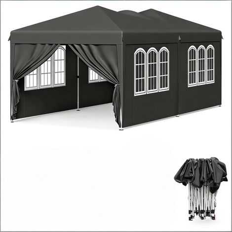 CAIziTente de fête, gazebo spacieux, abri d’intimité avec sac de transport (gazebo uniquement) (1/5)