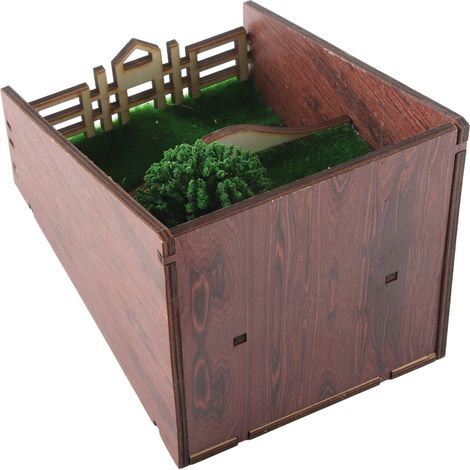 Étagère décorative à insérer, design feuillage artificiel, lot de 2, vert, pour étagère mural (1/5)