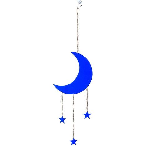 Mond- und Sternanhänger aus Acryl mit Mondphasenkette zum Aufhängen – Dekoration für Zuhause, Schlafzimmer oder Wohnzimmer – Geschenk