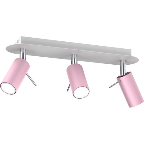Lampada da soffitto PRESTON ROSA/BIANCO 3x mini GU10 (1/5)