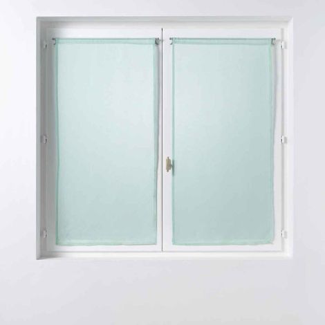 Paire de Voilages "Sandra" 60x160cm Menthe (1/4)