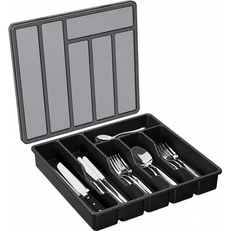 Range Couverts pour Tiroir avec Couvercle,32×30cm,Range Couverts (1/5)