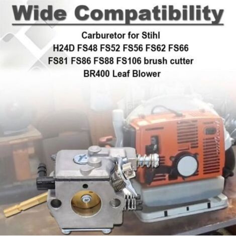 Carburateur - FS66 - Pour Débroussailleuses Stihl FS48 FS52 FS56 FS62 FS66 FS81 FS86 FS106 BR400 Et Souffleurs WT-45 WT-45A WT-112-1 - Réf 4126 120 0600 (1/5)