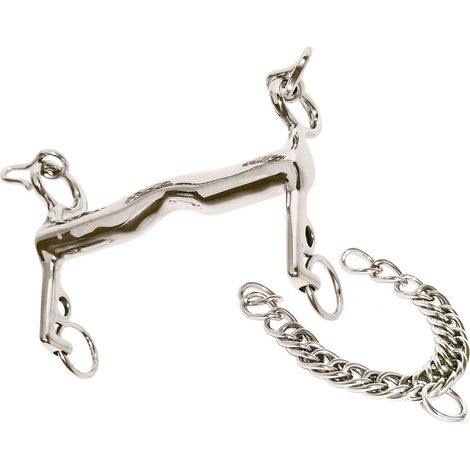 Morso irlandese fisso inox con aste corte 22 mm con barbozzale