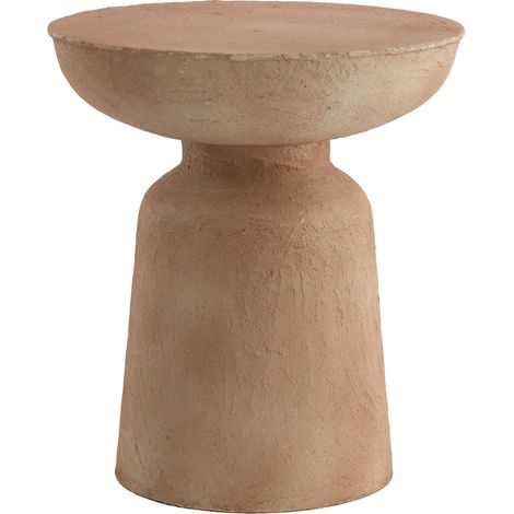 Light & Living Beistelltisch BENISSA aus beige Papiermaché –