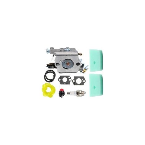 Carburateur avec filtre à air et joints pour Husqvarna 123C 123L 123LD 223L 223R 322C 322L 322R 323C 323L 325C 325CX 325L 325LX 326C 326L 326LX Tronçonneuse à chaîne