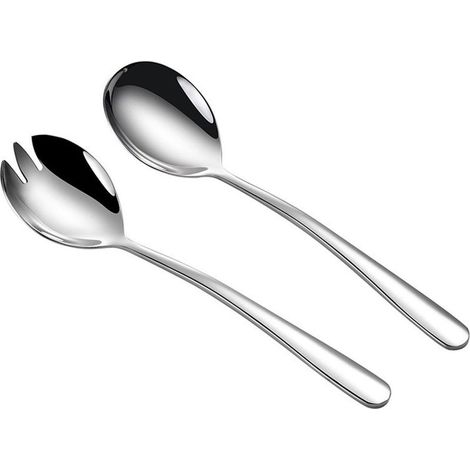 2 cuillères à salade à long manche + fourchette à salade (1/5)