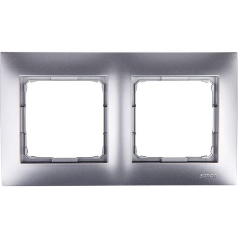 Simon 54 Cornice doppia Premium, argento opaco /per cartongesso/ DRK2/43