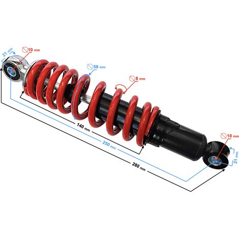 Ammortizzatore ATV 110 25 cm/8 mm (1/2)