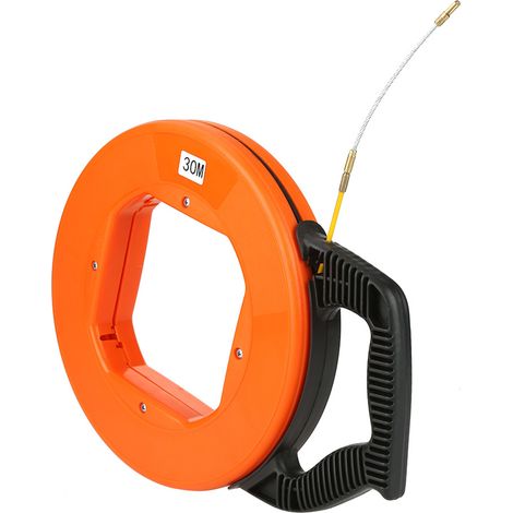 30 m nichtleitendes Glasfaser-Einziehband auf einer Rolle, Kabeleinziehwerkzeug, elektrisches Kabeleinziehwerkzeug (1/5)