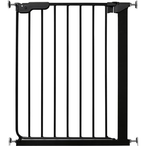Bettacare Barrière Extra-étroite Pour Animaux De Compagnie, Barrière De Sécurité Pour Chiens, 60,5cm - 66,5cm, Noir (1/5)