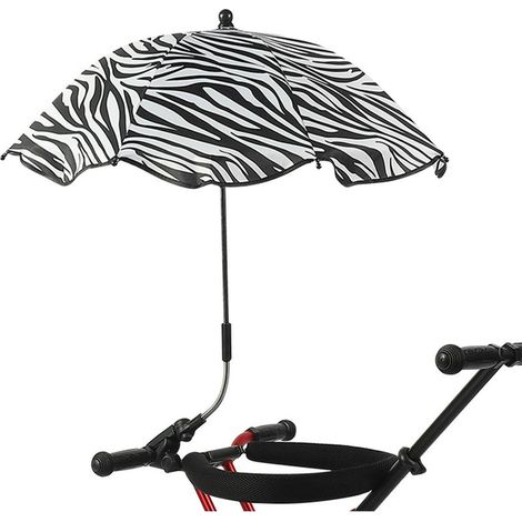 1 parasol de chaise avec pince, réglable 360°, protection UPF 50+, pour terrasse, poussette et chaise pliante (1/2)