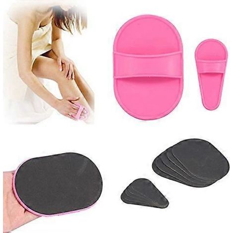 Filiyano-Lot de 12 disques dépilatoires portables pour femmes, pour le corps, les jambes, les bras, le visage et la lèvre supérieure. (1/5)