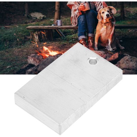 Bloc de magnésium, outil d'allumage de feu en silex sécurisé pour le chauffage en camping sauvage, dimensions : 60 x 40 x 10 mm (1/5)