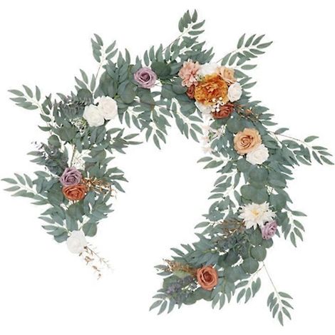 Künstliche Rosenranken-Girlande, Tischdekoration, Hochzeitsbogen, Wandkulisse, Zeremonienaccessoire, 10 Stück.
