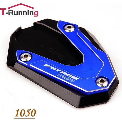 (1050 Bleu) Compatible avec les motos SUZUKI V-STROM 650/XT 1000 DL1000 VSTROM 650 DL650 1050 : béquille latérale, extension et support maxpower (1/4)
