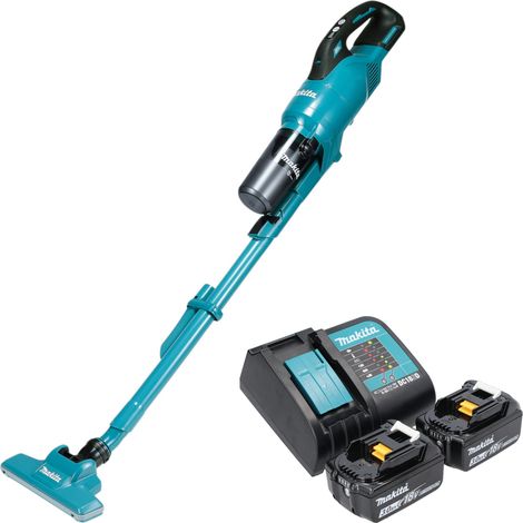Aspiradora con batería Makita DCL 286 FSF2 18 V 0,25 l sin escobillas + 2 baterías de 3,0 Ah + cargador (1/5)