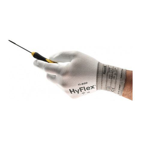 Gant HyFlex 11-600 Taille 9 blanc EN 388 PSA II Nyl.m.PU ANSELL (Par 12)