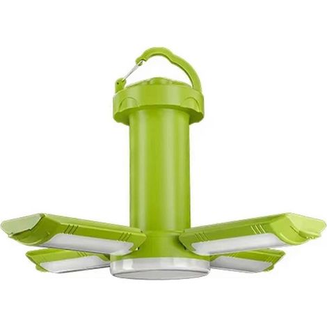 Lanterne de camping portable à 4 feuilles, rechargeable par USB, lampe de tente LED (1/5)