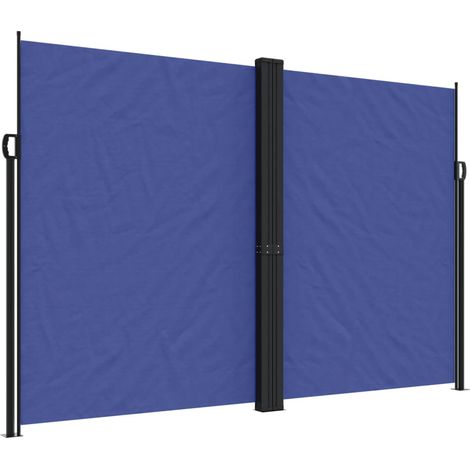 vidaXL Tenda da Sole Laterale Retrattile Blu 220x1000 cm (1/5)